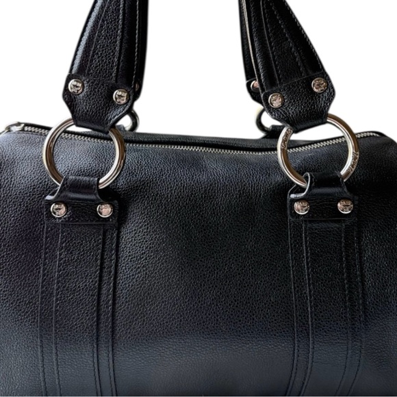 MCM Black Leather Satchel - Picture 3 of 10